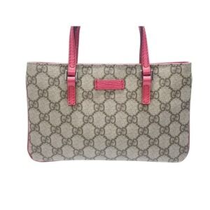 Gucci leather Tan GG handbag Beige pink